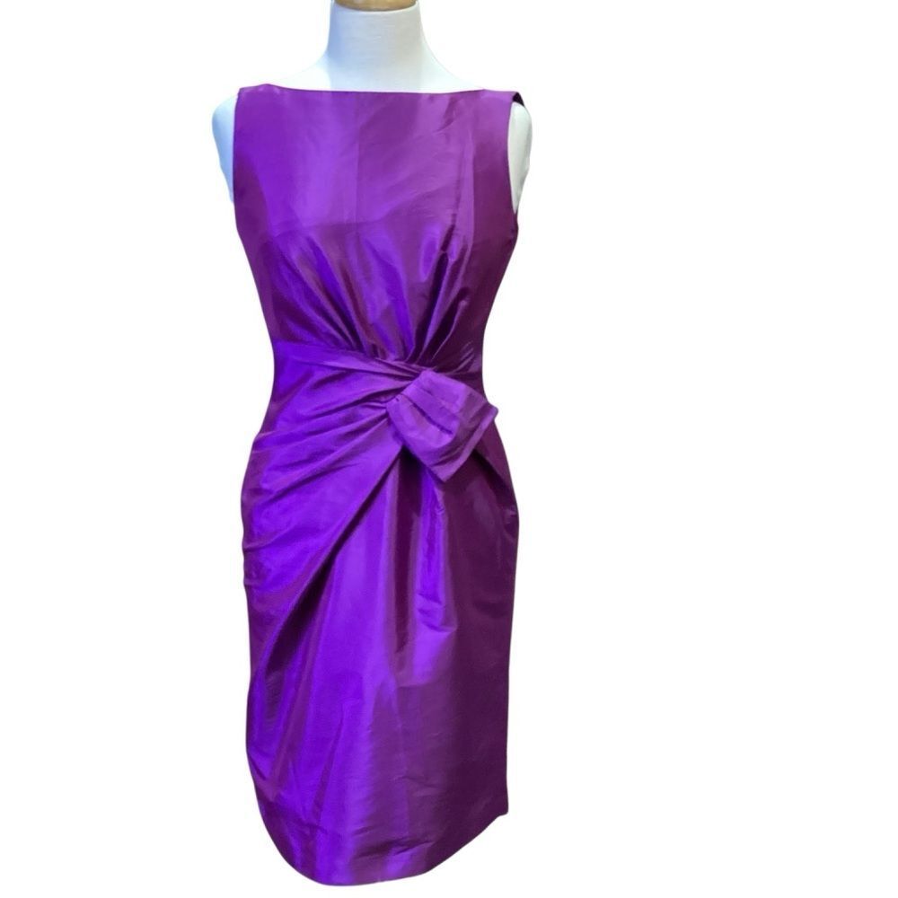 Kim Rogers Sleeveless Purple Lined Cocktail Dress Size 4
